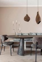 Eetkamerstoelen By Boo oasis. 2 stuks. ZGAN, Huis en Inrichting, Stoelen, Ophalen, Zo goed als nieuw, Bruin, Twee