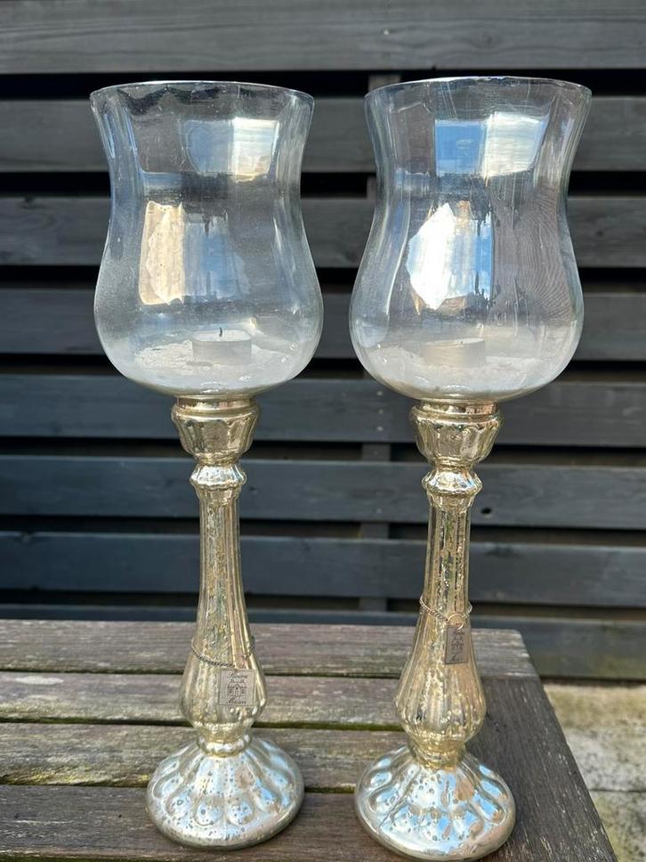 Delano windlichten Riviera Maison, Huis en Inrichting, Woonaccessoires | Kandelaars en Kaarsen, Zo goed als nieuw, Kandelaar, 25 tot 50 cm