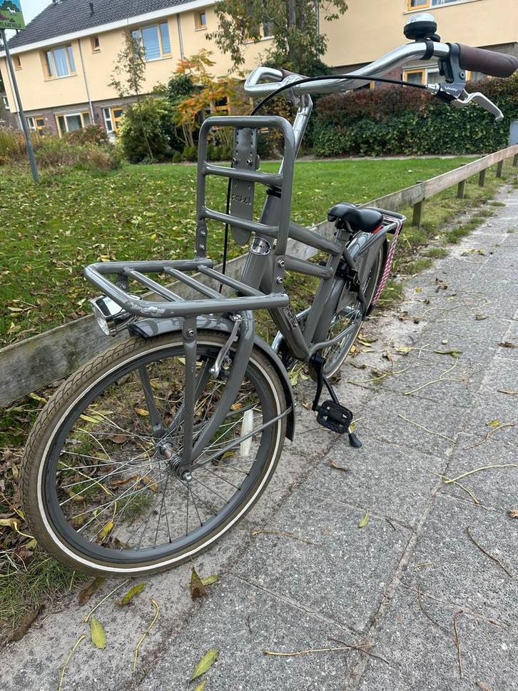 Grijze transportfiets met lage instap 22 inch, Fietsen en Brommers, Fietsen | Dames | Damesfietsen, Gebruikt, Overige merken, (Extra) lage instap