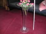 60 cm hoge glazen vaas, kelkvorm ( PINKSTEREN expositie !), Ophalen, Overige kleuren, 50 tot 75 cm, Nieuw
