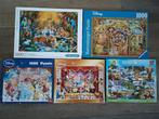 Puzzels, 5 stuks, oa Disney, 1000-1500 stukjes, Ophalen of Verzenden, 500 t/m 1500 stukjes, Gebruikt, Legpuzzel