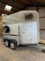 Nette volledig Alluminium 2 Paards trailer met Zadelkamer, Dieren en Toebehoren, 2-paards trailer, Ophalen of Verzenden, Zo goed als nieuw