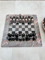 Vintage marmeren schaakspel, Hobby en Vrije tijd, Gezelschapsspellen | Bordspellen, Een of twee spelers, Ophalen of Verzenden