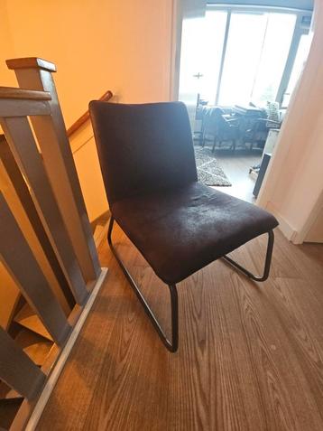 Fauteuil zwart imitatie suède 