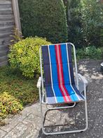 Camping stoel, retro, Tuin en Terras, Tuinstoelen, Ophalen, Gebruikt, Metaal, Inklapbaar