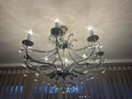 Twee Kroonluchters - 8 & 10 Lampen, Huis en Inrichting, Lampen | Kroonluchters, Ophalen, Gebruikt, Metaal