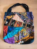 Vintage handgemaakte kleurrijke patchwork tas., Ophalen of Verzenden, Gebruikt