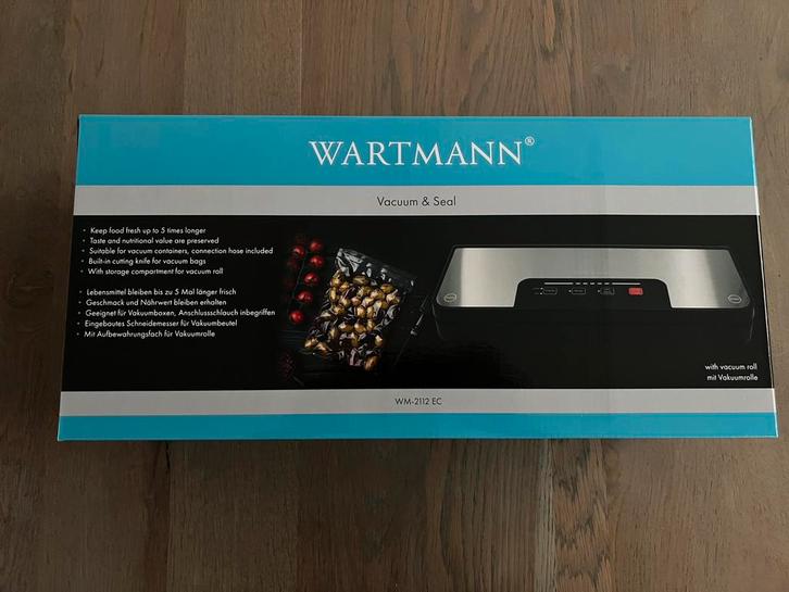 Wartmann WM2112 EC vacuum en seal apparaat RVS *NIEUW*, Huis en Inrichting, Keuken | Keukenbenodigdheden, Zo goed als nieuw, Ophalen of Verzenden