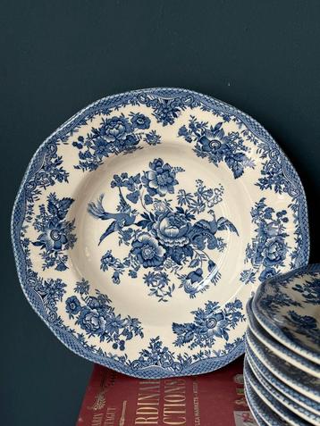 Wedgwood Enoch Tunstall diepe borden Asiatic Pheasants beschikbaar voor biedingen