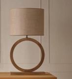 Luxe Designer Lampenvoet Bruin Ringlamp Mangohout 52x13x63, Huis en Inrichting, Lampen | Tafellampen, 50 tot 75 cm, Eric kuster Hotel chique Eichholtz Richmond keijser en co