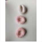 3 zenner elastieken haar/ruffels/roze/wit/ diameter 7 cm, Ophalen of Verzenden, Nieuw, Overige typen