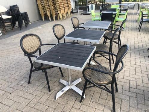 Gebruikte horeca terras set, Zakelijke goederen, Horeca | Meubilair en Inrichting, Meubilair, Gebruikt, Ophalen