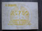 Documentatie 4 Yamaha Service manual voor de XS750, Ophalen of Verzenden, Yamaha