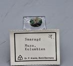 Smaragd - Muzo, Colombia (met F.Kranz label), Verzamelen, Mineralen en Fossielen, Ophalen of Verzenden, Mineraal