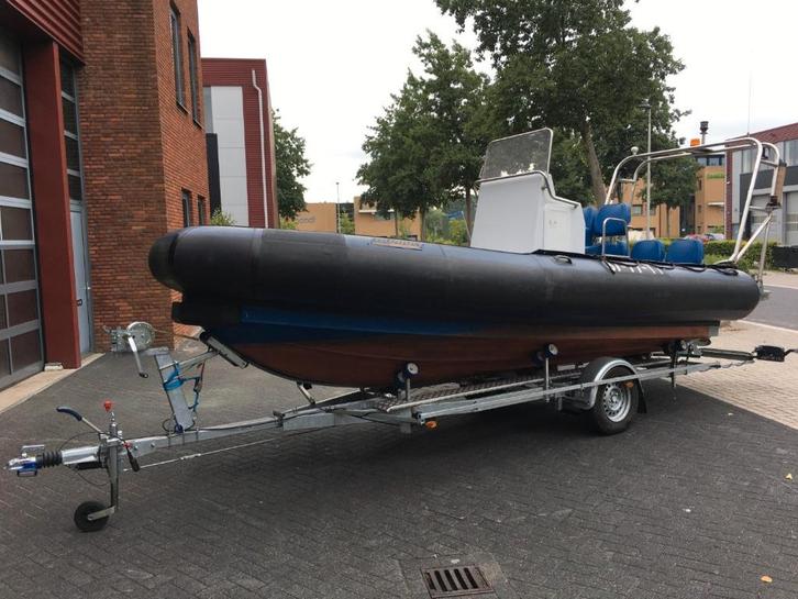 Duarry rib Supercat 600 inboard diesel Volvo Penta 160 PK, Watersport en Boten, Rubberboten, Gebruikt, Overige merken, Overige materialen