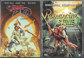 2 DVD's van Michael Douglas en Kathleen Turner beschikbaar voor biedingen