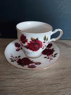 Queen Anne Bone China Kop en Schotel - Made in England, Huis en Inrichting, Keuken | Servies, Gebruikt, Ophalen of Verzenden, Overige stijlen