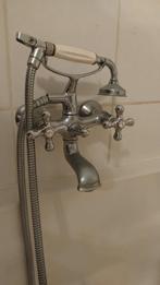 Vintage Badkraan met Douchekop, Ophalen of Verzenden, Gebruikt, Chroom, Kraan