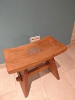 Leuke teak houten krukjes (los te koop), Minder dan 55 cm, Zo goed als nieuw, Rechthoekig, Hout