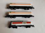 Marklin  2 stuks  4748  BP en 1 stuks  4650 Esso tankwagon, Hobby en Vrije tijd, Modeltreinen | H0, Wisselstroom, Gebruikt, Wagon
