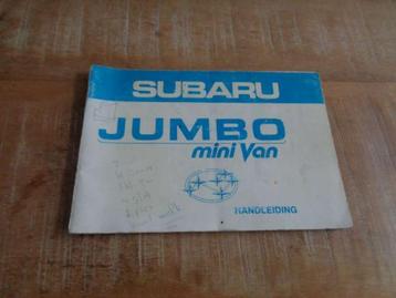 Subaru Jumbo - Handleiding Instructieboekje - Nederlands beschikbaar voor biedingen