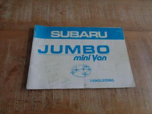 Subaru Jumbo - Handleiding Instructieboekje - Nederlands, Auto diversen, Handleidingen en Instructieboekjes, Verzenden