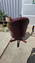 Originele Chesterfield oxblood leren  captain chair, Ophalen