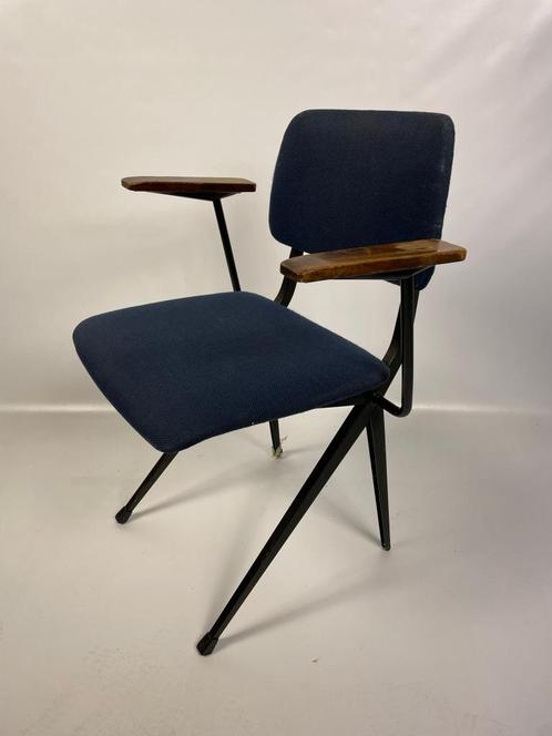 Marko Holland Bureaustoelen (2)  met diepblauwe bekleding, Huis en Inrichting, Bureaustoelen, Gebruikt, Ophalen of Verzenden