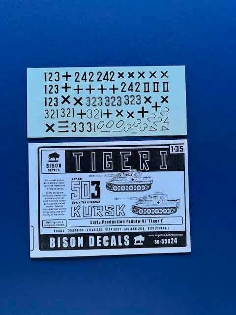 Bison Decals	BD-35024	Tigers Abt 503 - Kursk 1/35, Hobby en Vrije tijd, Modelbouw | Figuren en Diorama's, Verzenden, Nieuw, 1:35 tot 1:50