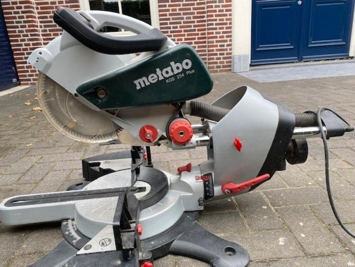 metabo professionele afkortzaag kgs254 plus, Doe-het-zelf en Verbouw, Gereedschap | Zaagmachines, Zo goed als nieuw, Afkortzaag