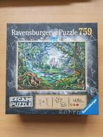 Ravensburger escape puzzel 759 stukjes – De eenhoorn, Ophalen of Verzenden, 500 t/m 1500 stukjes, Zo goed als nieuw, Legpuzzel