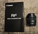 Canon RF 35 mm f1.8 IS Macro STM + UV-filter, Ophalen of Verzenden, Gebruikt, Macrolens