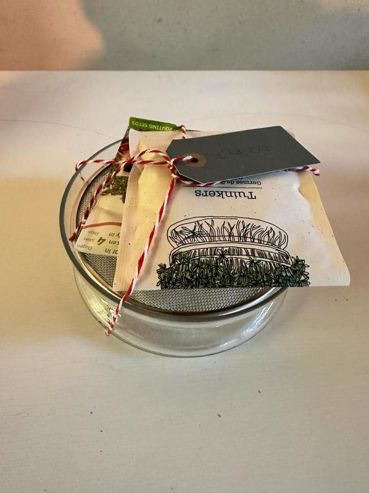 Tuinkers Kweekset - Schaal & 2 Zakjes Zaad, Tuin en Terras, Bloembollen en Zaden, Zaad, Gehele jaar, Halfschaduw, Ophalen