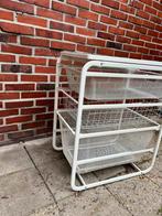 IKEA Mandhouder met 3 Manden, Gebruikt, 3 of 4 laden, Minder dan 100 cm, Metaal