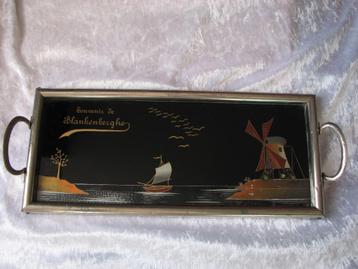 Mooi Antiek Dienblad - Souvenir de Blankenberghe beschikbaar voor biedingen