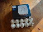 Philips Hue Bridge met 10x Kleuren GU10 spotjes, Ophalen, Zo goed als nieuw, Led-lamp