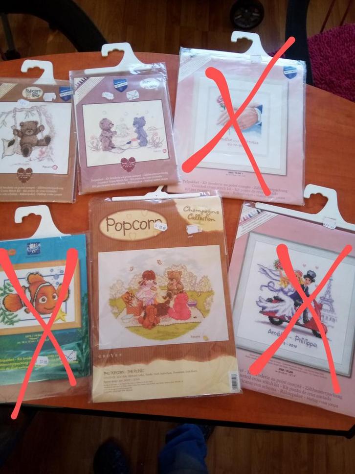 Borduurpaketten met dmc of anchor borduurzijde/borduurgaren, Hobby en Vrije tijd, Borduren en Borduurmachines, Nieuw, Borduurgaren of Zijde