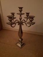 4 armige aluminium kaarsenstandaard., Huis en Inrichting, Woonaccessoires | Kandelaars en Kaarsen, Ophalen, Metaal, 25 tot 50 cm
