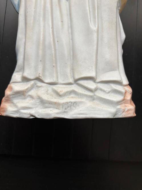 Antiek Porseleinen Heiligenbeeldje 1879, Antiek en Kunst, Antiek | Religie, Ophalen of Verzenden