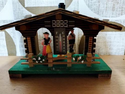 Vintage weerhuisje Tirol - Oostenrijk, Antiek en Kunst, Curiosa en Brocante, Ophalen of Verzenden