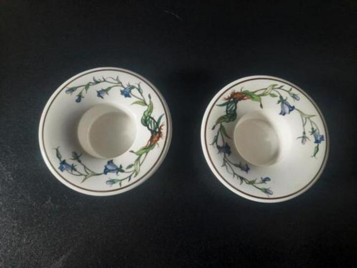 Villeroy en Boch 'Botanica' 2 eierdopjes - waxinelichthouder, Huis en Inrichting, Keuken | Servies, Zo goed als nieuw, Overige typen