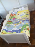 Peuterbed Wit 70 x 160 - Lattenbodem Matras Uitvalplank zgan, Ophalen, 70 tot 85 cm, Zo goed als nieuw, Matras