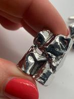 V938 Prachtige zilveren brutalist manchetknopen, Sieraden, Tassen en Uiterlijk, Antieke sieraden, Ophalen of Verzenden, Zilver