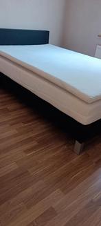 Boxspring twijfelaar 120x200 - Zo goed als nieuw!, Ophalen, Zwart, Zo goed als nieuw, Twijfelaar