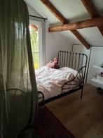 Ikea bed MINNEN meegroei zwart, Kinderen en Baby's, Kinderkamer | Bedden, Ophalen, Gebruikt, 180 cm of meer, 70 tot 85 cm