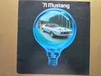 1971 FORD MUSTANG grote brochure, Engels, Ophalen of Verzenden, Zo goed als nieuw, Ford