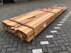 Partij Iroko hardhout latten geschaafd B keus, Tuin en Terras, Palen, Balken en Planken, Nieuw, Hardhout, Ophalen, Planken