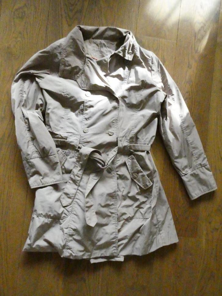 Taupekleurige korte zomerjas, merk BIBA, maat 40, Kleding | Dames, Jassen | Zomer, Gedragen, Maat 38/40 (M), Overige kleuren, Ophalen of Verzenden