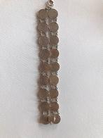 VINTAGE Zilveren dubbeltjes armband, Sieraden, Tassen en Uiterlijk, Armbanden, Ophalen of Verzenden, Gebruikt, Zilver, Zilver