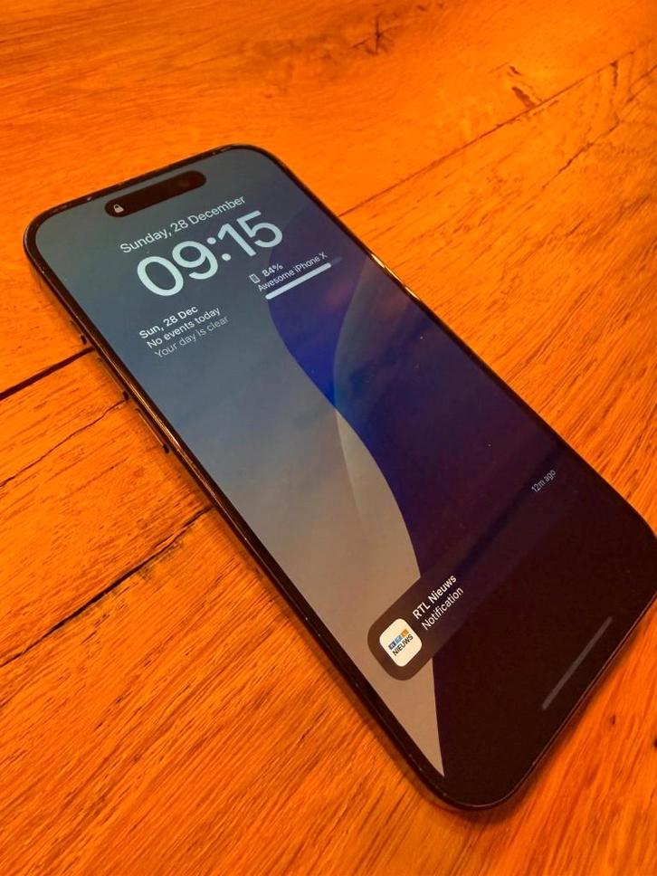 Apple iPhone 15 Pro 256GB Black Titanium, Telecommunicatie, Mobiele telefoons | Apple iPhone, Zo goed als nieuw, 256 GB, Zonder abonnement